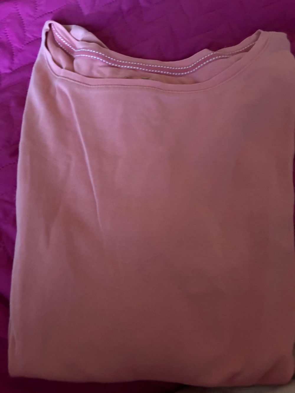 Talbots Coral Pink Crewneck